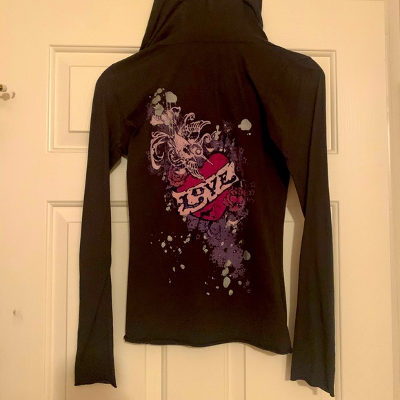 Tops - Dark gray hoodie